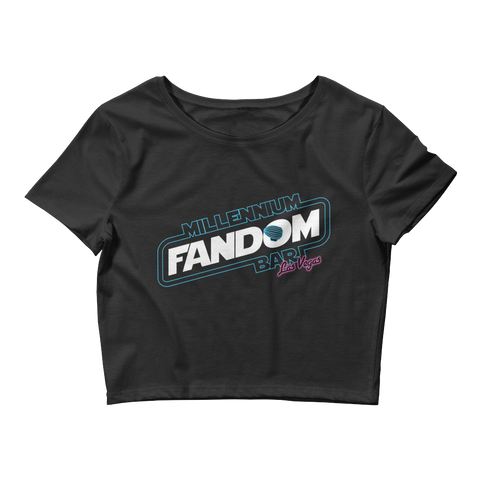 Fandom Wars - A Star Wars Themed Women’s Crop T-Shirt | Millennium Fandom Store | fandom-wars-women-s-crop-tee