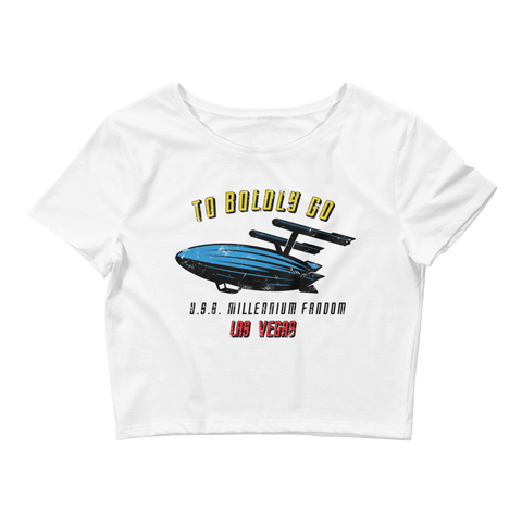 To Boldly Go - A Star Trek Themed Women’s Crop T-Shirt | Millennium Fandom Store | to-boldly-go-women-s-crop-tee