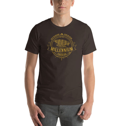 MFB Built On Dreams & Runs On Steam - A Steampunk Themed Short-Sleeve Unisex T-Shirt | Millennium Fandom Store | built-by-dreams-runs-on-steam-short-sleeve-unisex-t-shirt