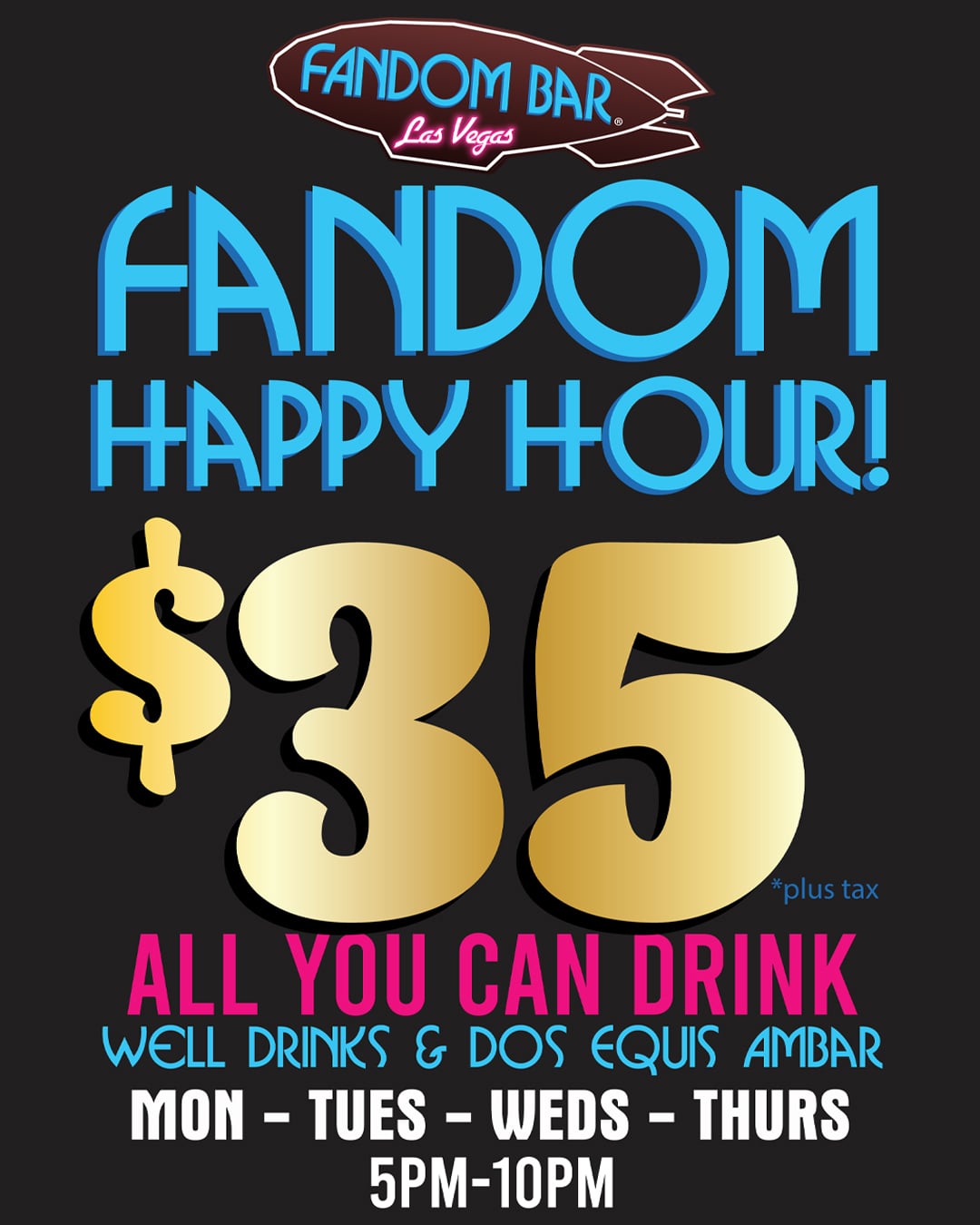 Millennium FANDOM BAR HAPPY HOUR